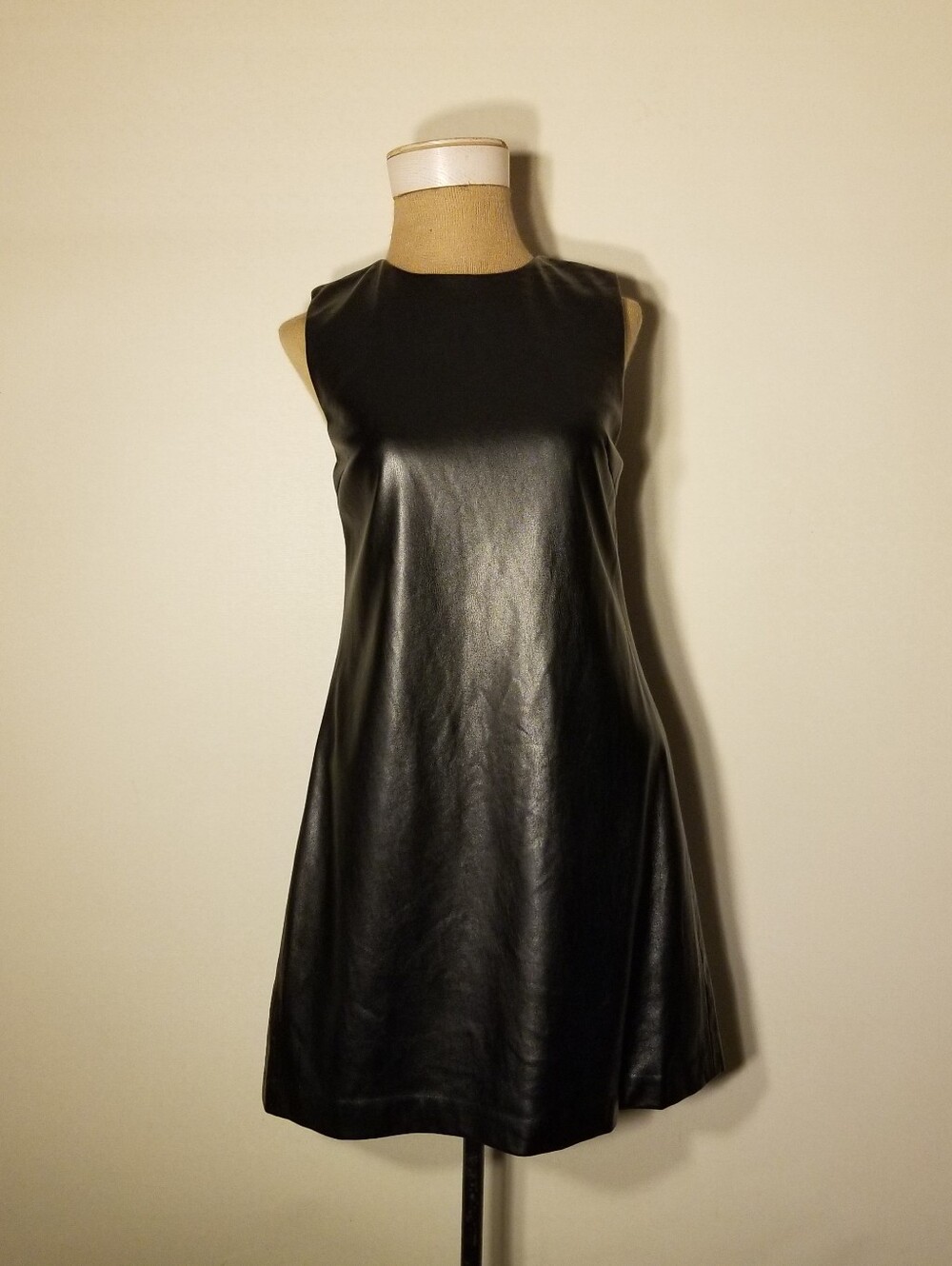 BNWOT House of Harlow 1960 Black Faux Leather Dress Size Small